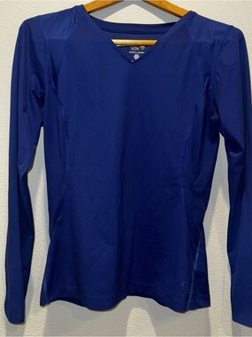 Mountain Hardwear Women's Long Sleeve V-Neck Top - Royal Blue